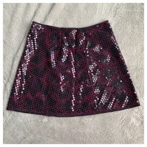 Express sequins mini skirt size 2